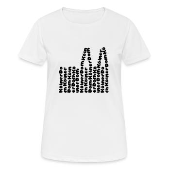 Kölner Dom - Frauen T-Shirt atmungsaktiv - Weiß - Vorne - AI Model Female 172 dark (172cm)