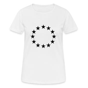 sterne - Frauen T-Shirt atmungsaktiv - Weiß - Vorne - AI Model Female 172 dark (172cm)