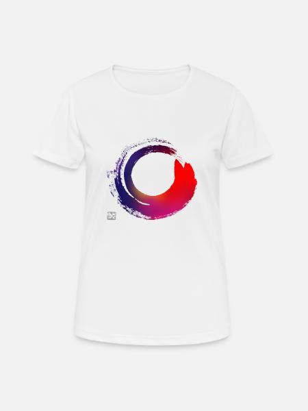 Gnohp Zen - Frauen T-Shirt atmungsaktiv - Weiß