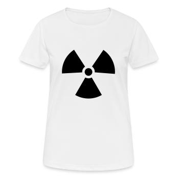 atomzeichen - Frauen T-Shirt atmungsaktiv - Weiß - Vorne - AI Model Female 172 dark (172cm)