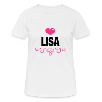 Lena, Love, Hearts, Baby, Girls, Birthday, Gifts - Women's Breathable T-Shirt - white - Front - AI Model Female 172 dark (172cm)