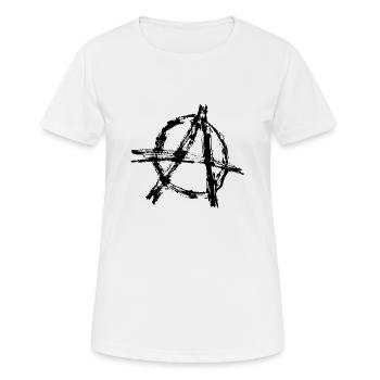 Anarchie - T-shirt respirant Femme - blanc - Devant - AI Model Female 172 dark (172cm)
