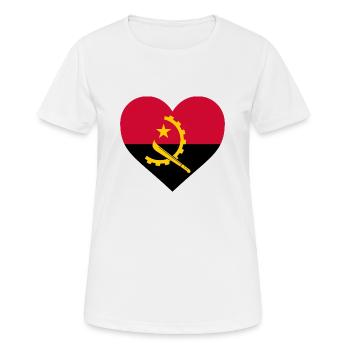 angola - Frauen T-Shirt atmungsaktiv - Weiß - Vorne - AI Model Female 172 dark (172cm)