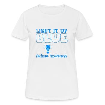 Autismus Kampf Aufklärung Autist Autisten Puzzle - Frauen T-Shirt atmungsaktiv - Weiß - Vorne - AI Model Female 172 dark (172cm)