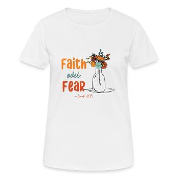 Église Religion Catholique Catholique Jésus-Christ - T-shirt respirant Femme - blanc - Devant - AI Model Female 172 dark (172cm)