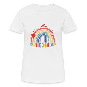 Behavior Is Communication 15 - Women's Breathable T-Shirt - white - Front - AI Model Female 172 dark (172cm)