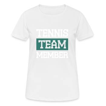 Tennis Team - Frauen T-Shirt atmungsaktiv - Weiß - Vorne - AI Model Female 172 dark (172cm)