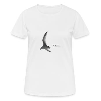 Stroh im Schwanz - Frauen T-Shirt atmungsaktiv - Weiß - Vorne - AI Model Female 172 dark (172cm)