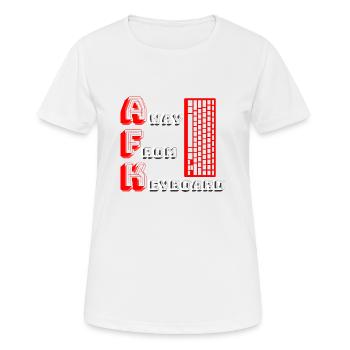 AFK | Away from keyboard - Women's Breathable T-Shirt - white - Front - AI Model Female 172 dark (172cm)