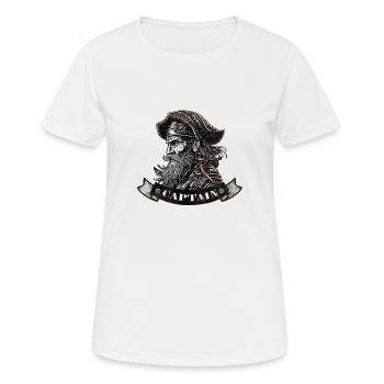 Capitaine - T-shirt respirant Femme - blanc - Devant - AI Model Female 172 dark (172cm)