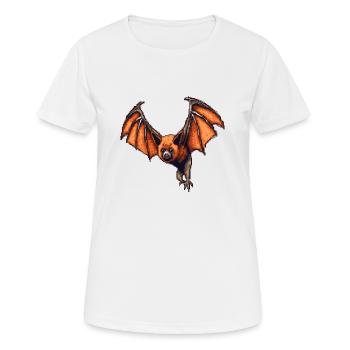Flying fox dans de vieux graphismes rétro 16 bits - T-shirt respirant Femme - blanc - Devant - AI Model Female 172 dark (172cm)