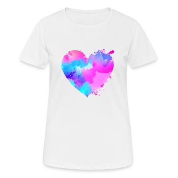 Verlobung Valentinstag Hochzeit Liebe Muttertag - Frauen T-Shirt atmungsaktiv - Weiß - Vorne - AI Model Female 172 dark (172cm)