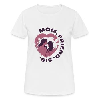 Maman, copine, soeur - T-shirt respirant Femme - blanc - Devant - AI Model Female 172 dark (172cm)