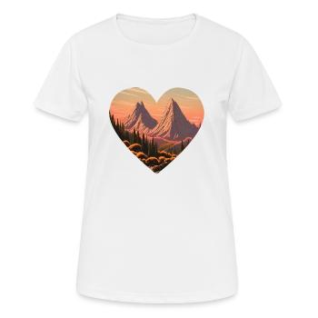Randonnée en montagne Randonneurs en montagne Randonnées en montagne - T-shirt respirant Femme - blanc - Devant - AI Model Female 172 dark (172cm)