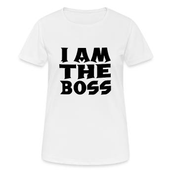 je suis le chef - T-shirt respirant Femme - blanc - Devant - AI Model Female 172 dark (172cm)