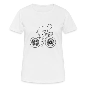 Vélo de route Vélo de route Vélo de route Hommes Vélo de route - T-shirt respirant Femme - blanc - Devant - AI Model Female 172 dark (172cm)
