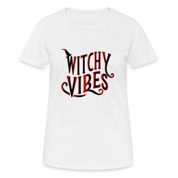 AMBIANCE SORCIÈRE - T-shirt respirant Femme - blanc - Devant - AI Model Female 172 dark (172cm)