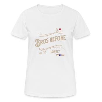 Fraternité Bros Amitié Loyal Solidaire - T-shirt respirant Femme - blanc - Devant - AI Model Female 172 dark (172cm)