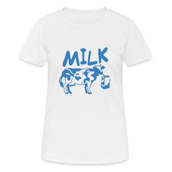 Pastel Kawaii / Kawaii / Kawaii Cow Panic - T-shirt respirant Femme - blanc - Devant - AI Model Female 172 dark (172cm)