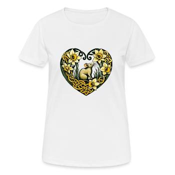 L’amour des rongeurs - T-shirt respirant Femme - blanc - Devant - AI Model Female 172 dark (172cm)