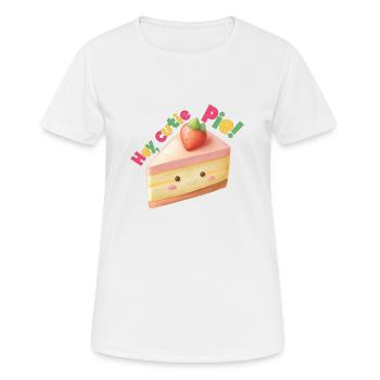 Hé, Cutie Pie ! - T-shirt respirant Femme - blanc - Devant - AI Model Female 172 dark (172cm)