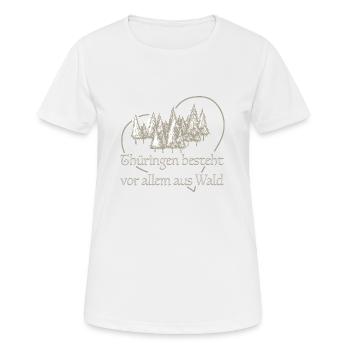 Thuringe - T-shirt respirant Femme - blanc - Devant - AI Model Female 172 dark (172cm)