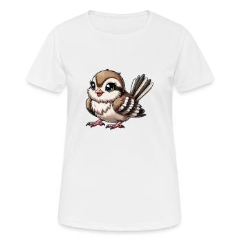 Moineau - T-shirt respirant Femme - blanc - Devant - AI Model Female 172 dark (172cm)