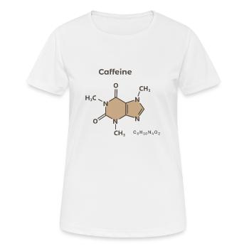 Koffein-Formel Stilvoll - Frauen T-Shirt atmungsaktiv - Weiß - Vorne - AI Model Female 172 dark (172cm)
