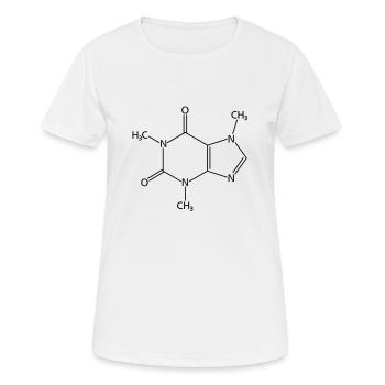 Caféine - T-shirt respirant Femme - blanc - Devant - AI Model Female 172 dark (172cm)
