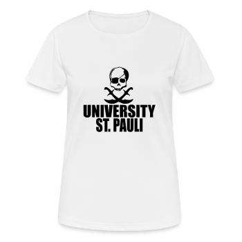 université de St Pauli - T-shirt respirant Femme - blanc - Devant - AI Model Female 172 dark (172cm)