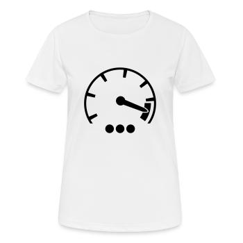 tacho__f1 - T-shirt respirant Femme - blanc - Devant - AI Model Female 172 dark (172cm)