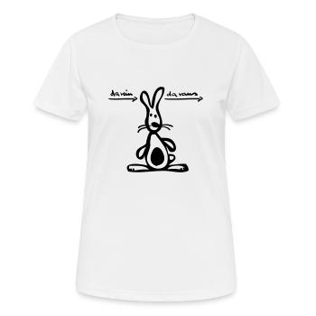 propre et sur - T-shirt respirant Femme - blanc - Devant - AI Model Female 172 dark (172cm)