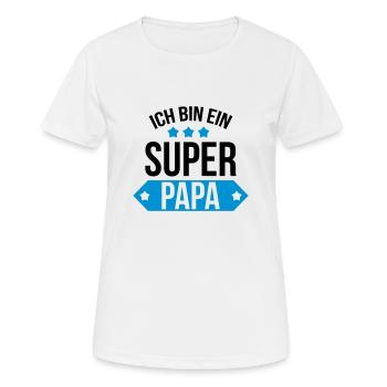Ich bin ein Super Papa ! - Women's Breathable T-Shirt - white - Front - AI Model Female 172 dark (172cm)