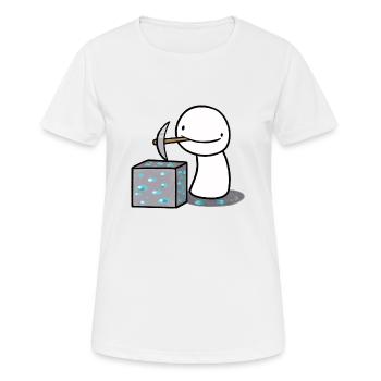 Dream Mining - Women's Breathable T-Shirt - white - Front - AI Model Female 172 dark (172cm)