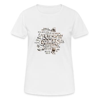 Combs Songs 3 - Frauen T-Shirt atmungsaktiv - Weiß - Vorne - AI Model Female 172 dark (172cm)