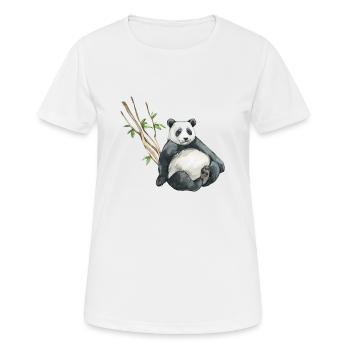 Panda Eucalyptus - T-shirt respirant Femme - blanc - Devant - AI Model Female 172 dark (172cm)