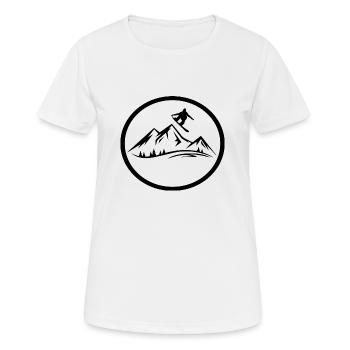 Snowboard Snowboarder - T-shirt respirant Femme - blanc - Devant - AI Model Female 172 dark (172cm)