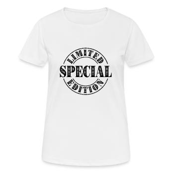 Special Edition - Frauen T-Shirt atmungsaktiv - Weiß - Vorne - AI Model Female 172 dark (172cm)
