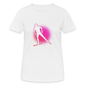 Ski de fond Ski de fond Ski de fond Patinage Ski de fond Classique - T-shirt respirant Femme - blanc - Devant - AI Model Female 172 dark (172cm)