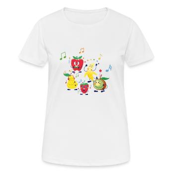 Veggie-Party - Frauen T-Shirt atmungsaktiv - Weiß - Vorne - AI Model Female 172 dark (172cm)