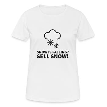 Snow is falling Sell Snow Trader Strategy - Women's Breathable T-Shirt - white - Front - AI Model Female 172 dark (172cm)