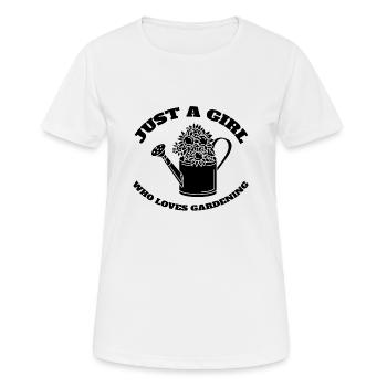 Gärtnerin Garten Mädchen Obstgarten Hobbygärtnerin - Frauen T-Shirt atmungsaktiv - Weiß - Vorne - AI Model Female 172 dark (172cm)