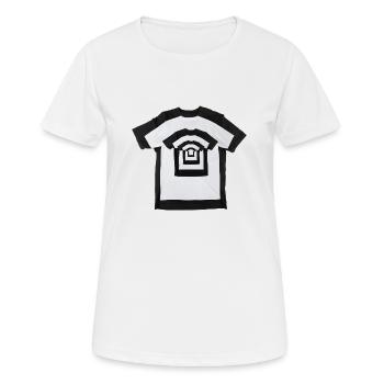 Hypnose Shirt - Frauen T-Shirt atmungsaktiv - Weiß - Vorne - AI Model Female 172 dark (172cm)