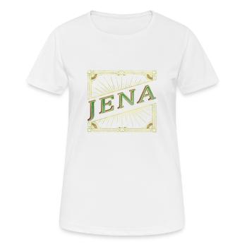 Jena Allemagne City Font Vintage Rétro - T-shirt respirant Femme - blanc - Devant - AI Model Female 172 dark (172cm)