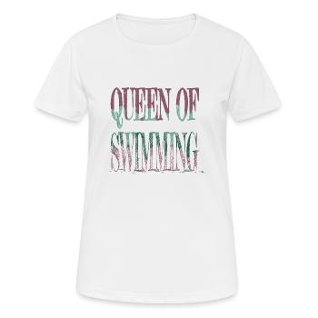 maillots de bain amusants tshirts - T-shirt respirant Femme - blanc - Devant - AI Model Female 172 dark (172cm)