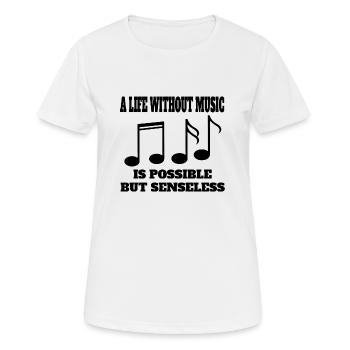 Musiker Musiklehrer Spruch Musizieren Musikerin - Frauen T-Shirt atmungsaktiv - Weiß - Vorne - AI Model Female 172 dark (172cm)