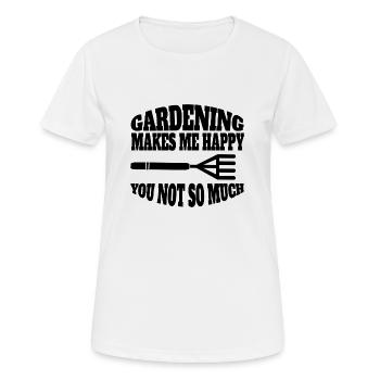 Jardinier Cadeau Jardin Verger Jardinier Amateur - T-shirt respirant Femme - blanc - Devant - AI Model Female 172 dark (172cm)