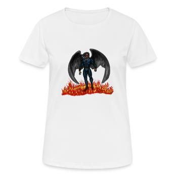 Superheld - Frauen T-Shirt atmungsaktiv - Weiß - Vorne - AI Model Female 172 dark (172cm)