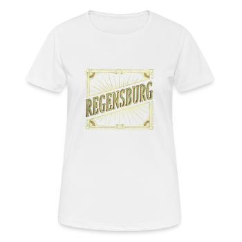 Regensburg Allemagne City Font Vintage Retro - T-shirt respirant Femme - blanc - Devant - AI Model Female 172 dark (172cm)