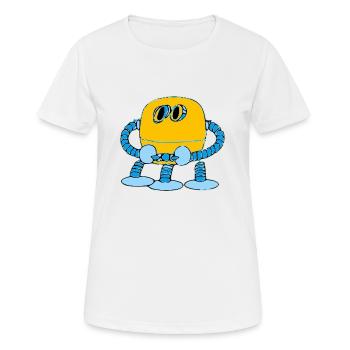 R3D4 der kleine Roboter - Frauen T-Shirt atmungsaktiv - Weiß - Vorne - AI Model Female 172 dark (172cm)